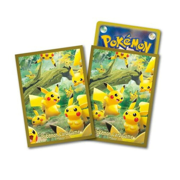 Pikachu 3 Pokemon Regular Size Card Sleeve 64pcs Sleever Queen