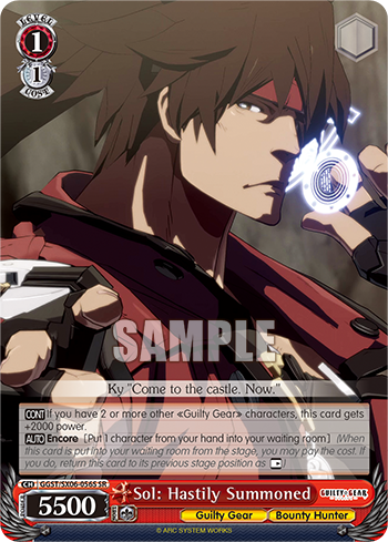Sol: Hastily Summoned(GGST/SX06-056S)