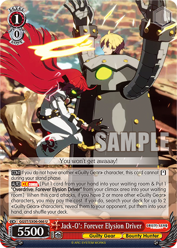 Jack-O': Forever Elysion Driver(GGST/SX06-066)