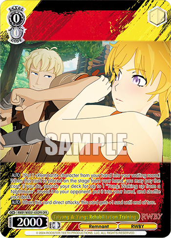 Taiyang & Yang: Rehabilitation Training(RWBY/WXE01-03OFR)
