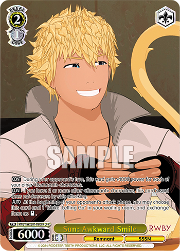 Sun: Awkward Smile(RWBY/WXE01-09OFR)