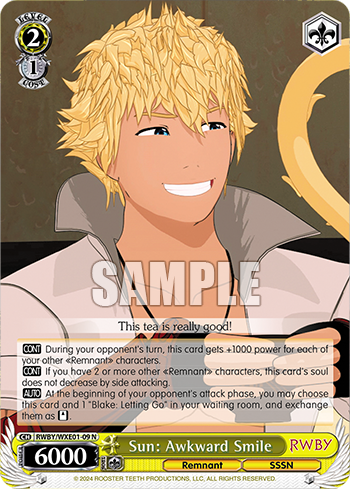 Sun: Awkward Smile(RWBY/WXE01-09)