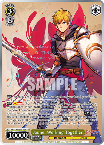 Jaune: Working Together(RWBY/WXE01-10SP)