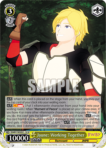 Jaune: Working Together(RWBY/WXE01-10)