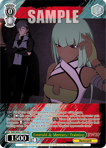 Emerald & Mercury: Training(RWBY/WXE01-13OFR)