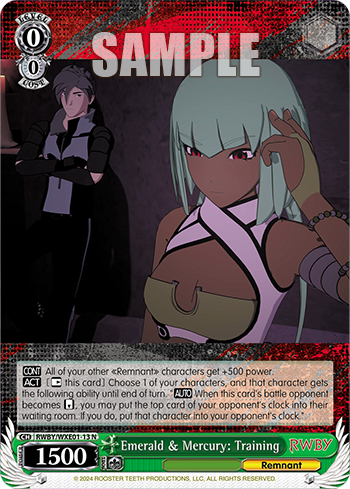 Emerald & Mercury: Training(RWBY/WXE01-13)