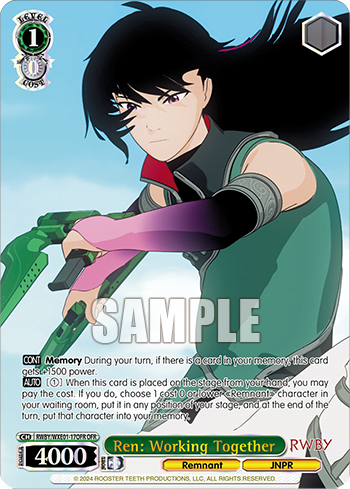Ren: Working Together(RWBY/WXE01-17OFR)