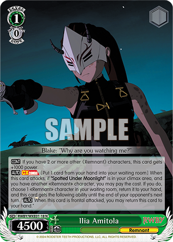 Ilia Amitola(RWBY/WXE01-18)