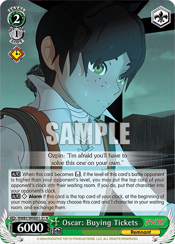 Oscar: Buying Tickets(RWBY/WXE01-21)