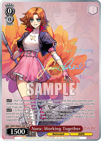 Nora: Working Together(RWBY/WXE01-28SP)