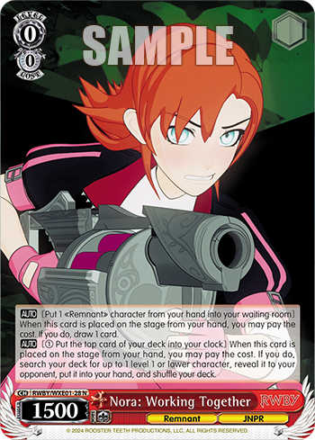 Nora: Working Together(RWBY/WXE01-28)