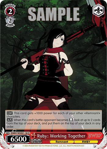 Ruby: Working Together(RWBY/WXE01-38)