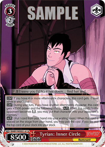 Tyrian: Inner Circle(RWBY/WXE01-41)