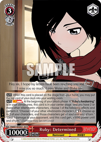 Ruby: Determined(RWBY/WXE01-44)