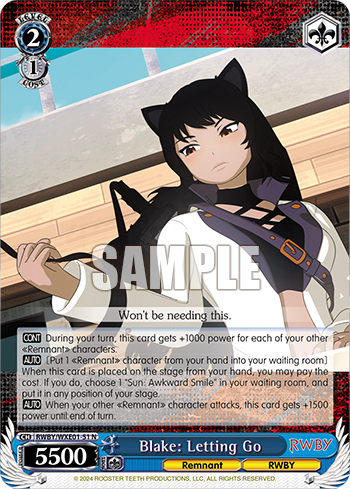 Blake: Letting Go(RWBY/WXE01-51)