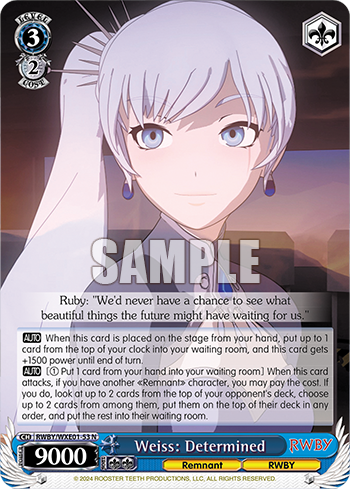 Weiss: Determined(RWBY/WXE01-53)