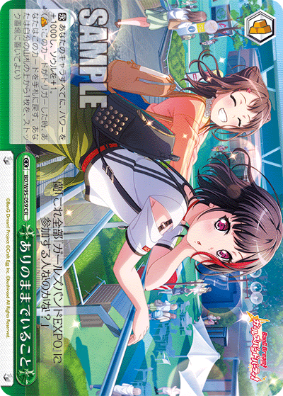 BD/W95-059 ありのままでいること