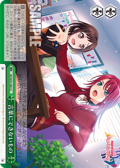 BD/W95-060 言葉にできないもの