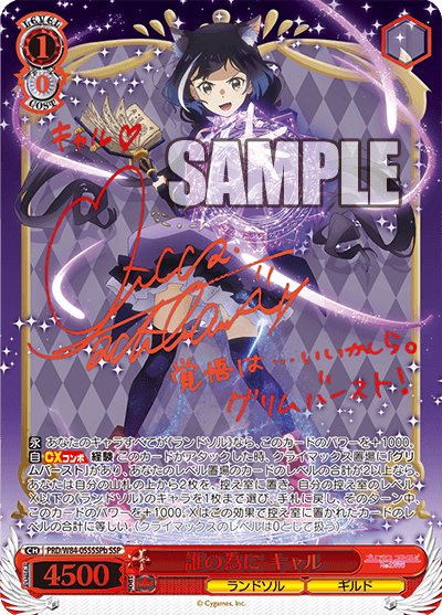 SSP 誰の為に キャル サイン ヴァイスシュバルツ ヴァイスシュヴァルツ