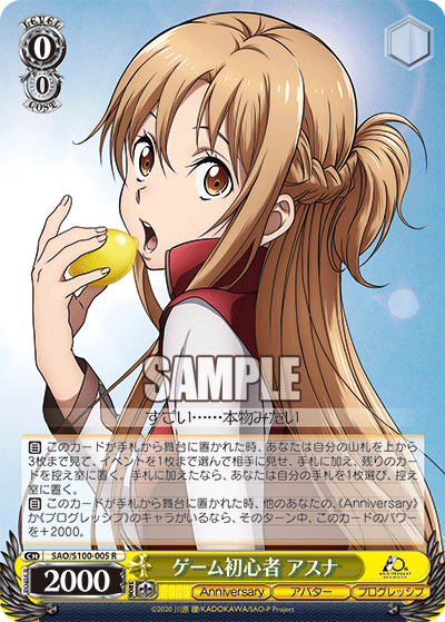 SAO/S100-005 ゲーム初心者 アスナ