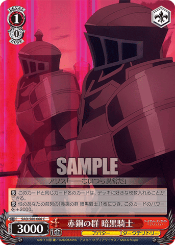 SAO/S80-066    赤銅の群 暗黒騎士