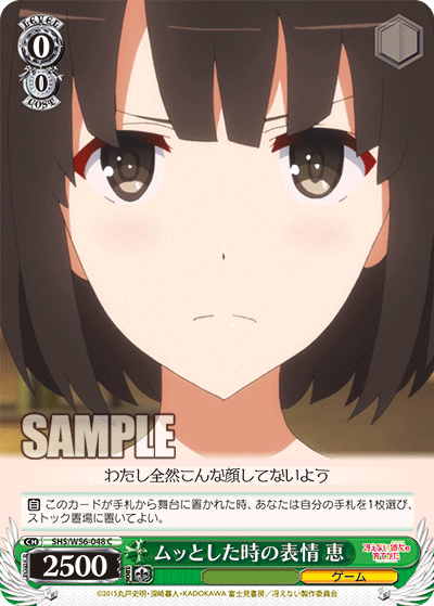 SHS/W56-048 ムッとした時の表情 恵