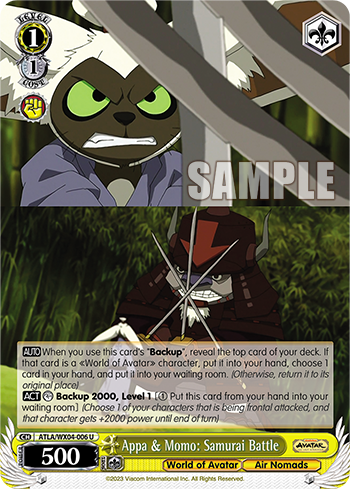 Appa & Momo: Samurai Battle(ATLA/WX04-006)