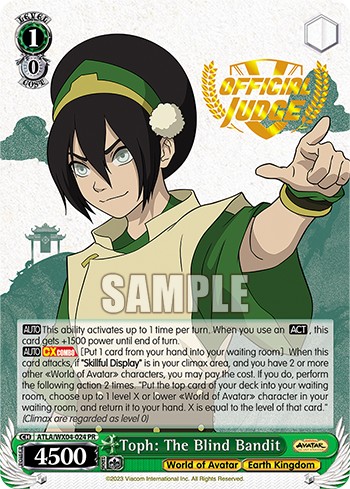 Toph: The Blind Bandit(ATLA/WX04-024PR)