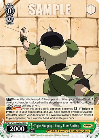 Toph: Stopping Library From Sinking(ATLA/WX04-025)