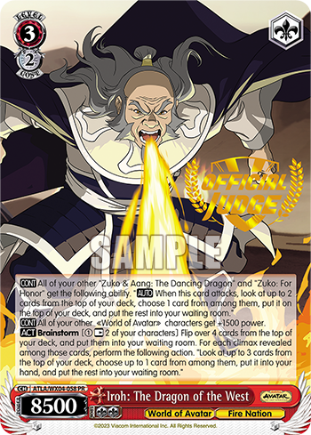 Iroh: The Dragon of the West(ATLA/WX04-058PR)