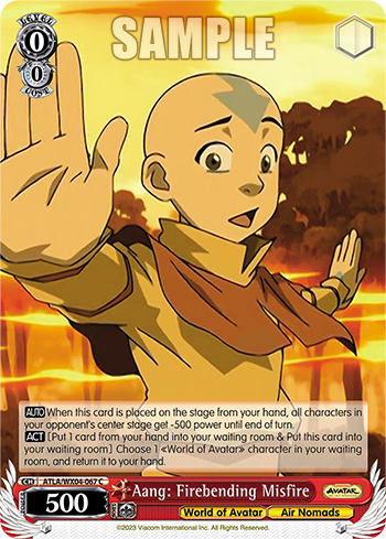 Aang: Firebending Misfire(ATLA/WX04-067)