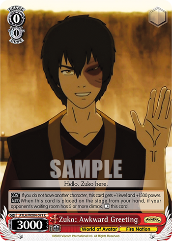 Zuko: Awkward Greeting(ATLA/WX04-071)