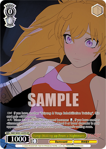 Yang: Waking up From a Nightmare(RWBY/WXE01-02OFR) – Sleever Queen