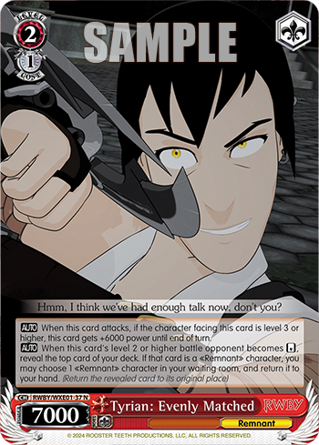 Tyrian: Evenly Matched(RWBY/WXE01-37)