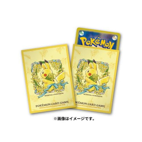 Pokemon Center Original Card Game Sleeve Pikachu Large Gathering 64 sleeves