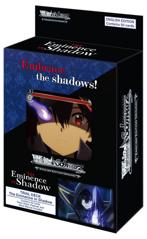 English Weiss Schwarz The Eminence in Shadow Booster Box Case Trial De – Sleever Queen