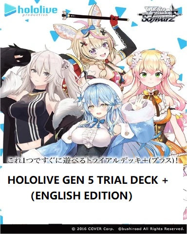 (ENGLISH) WEISS SCHWARZ HOLOLIVE GEN 5 TRIAL DECK + (PRE-ORDER)