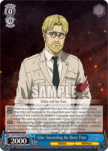 Zeke: Succeeding the Beast Titan(AOT/SX04-067S)