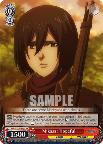 Mikasa: Hopeful(AOT/SX04-113S)
