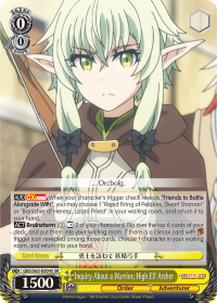 Inquiry About a Warrior, High Elf Archer GBS/S63-E004S