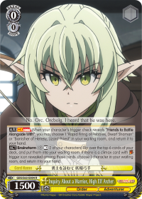 Inquiry About a Warrior, High Elf Archer GBS/S63-E004