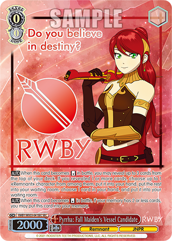 RWBY/WX03-041SEC Pyrrha: Fall Maiden's Vessel Candidate