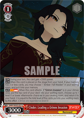 RWBY/WX03-057 Cinder: Leading a Grimm Invasion