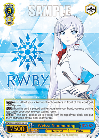 RWBY/WX03-082RBR Weiss: Summoning