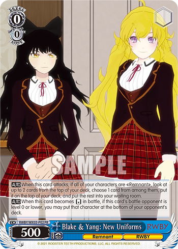 RWBY/WX03-P02 Blake & Yang: New Uniforms