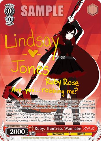 RWBY/WX03-T04SP Ruby: Huntress Wannabe