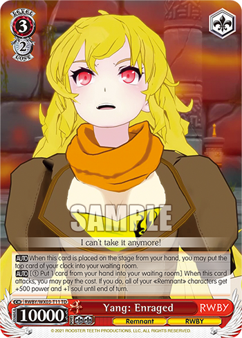 RWBY/WX03-T11 Yang: Enraged – Sleever Queen