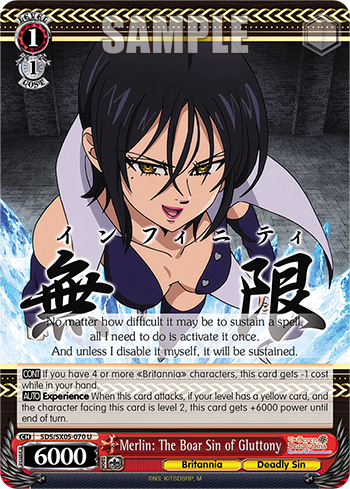 Merlin: The Boar Sin of Gluttony(SDS/SX05-070)