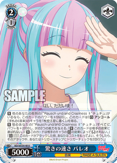 BD/WE34-40    驚きの速さ パレオ