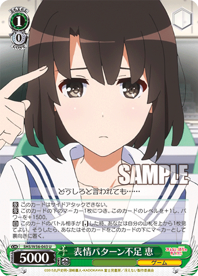SHS/W56-043  表情パターン不足 恵